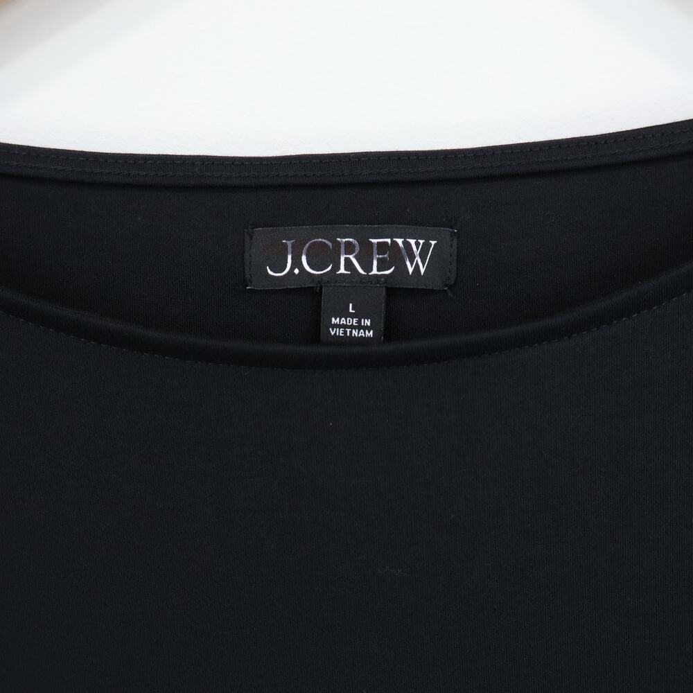 J.Crew Bubble Hem Mixy Mini Dress Black Size Large NWOT - Picture 4 of 8